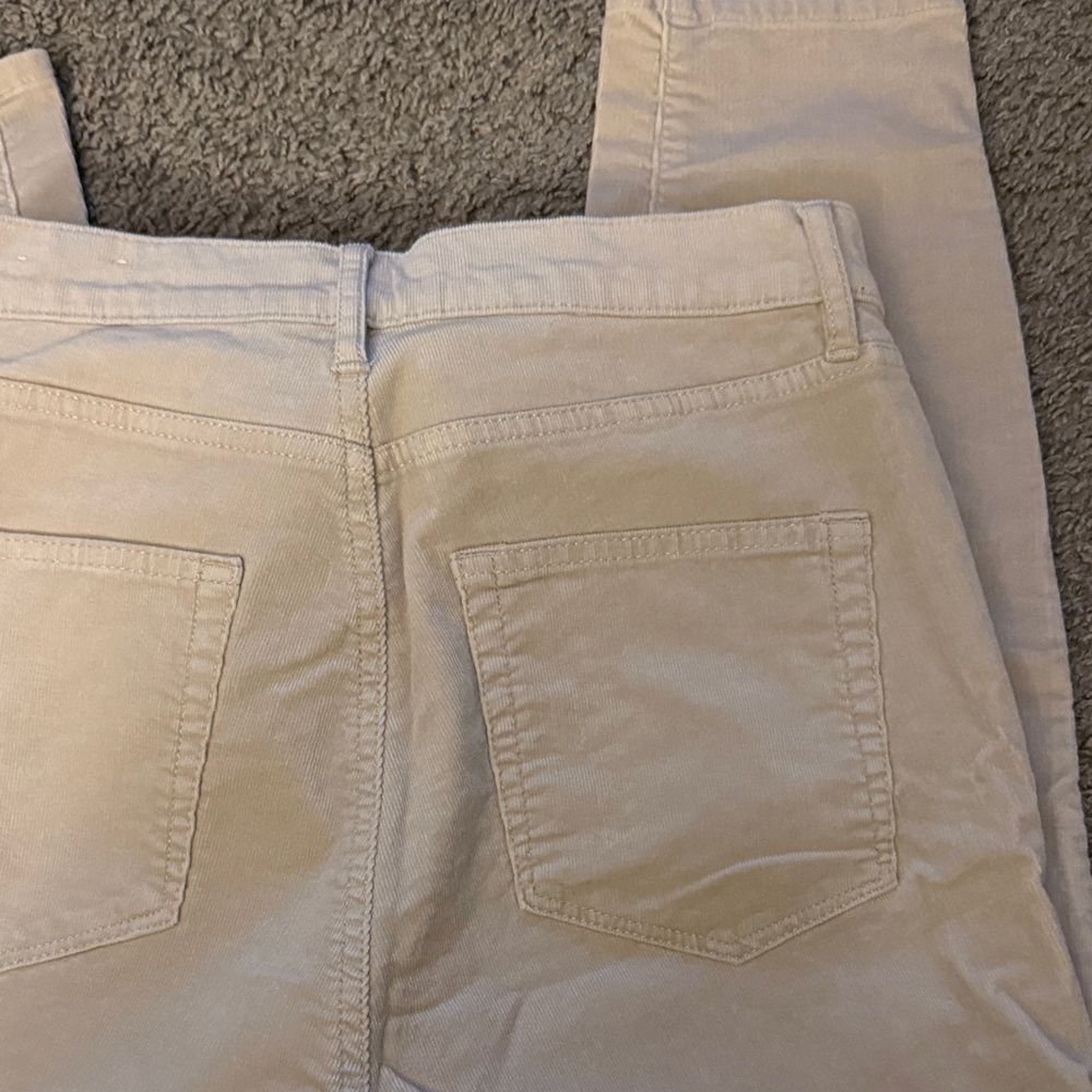 Women's Cream Corduroy Pants - Picture 11 of 11